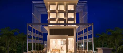 Front of property - evening/night