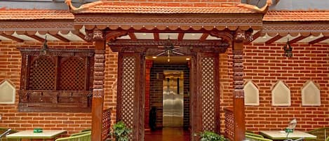 Interior entrance