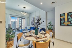 Apartment | Living area - bnbme | Burj Royale | 1 BDR (Dubai)