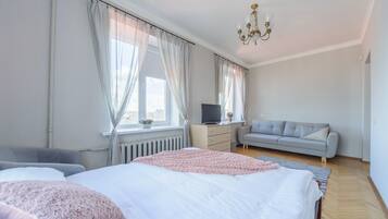 Classic Apartment | 1 bedroom, blackout drapes, soundproofing, iron/ironing board