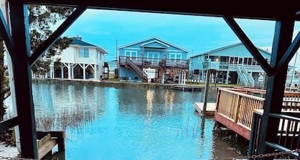 Waterfront Beach House on the Canal with Deep Water Access to Ocean w/Boat Ramp.