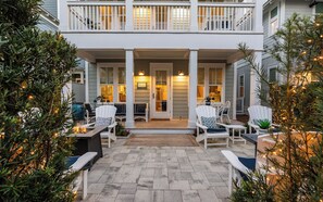 Terrace/patio - Seacrest Beach + Near Beach, Fire Pit, Sleeps 12 (Seacrest Beach)