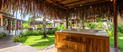 Blick auf den Garten