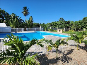 Pool - Bella Villa large apart for 4 with pool, jacuzzi @ 5 min walk to beach! (Samaná)