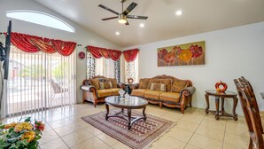 TV, table tennis - North Phoenix Getaway w/ Private Pool & Patio! (Phoenix)