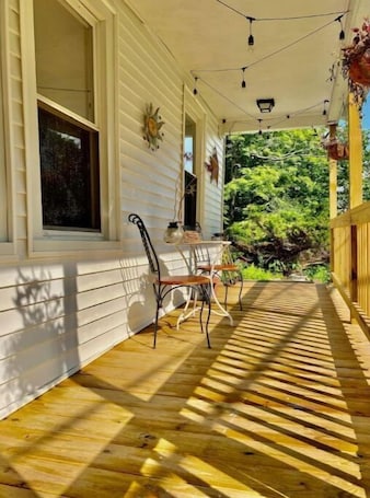 Outdoor dining. Historic 2BR Home +Patio in Quiet Catskills Hamlet