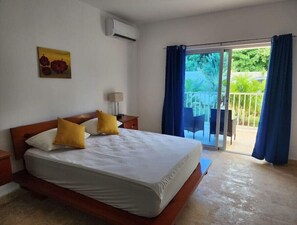 2 bedrooms, in-room safe, iron/ironing board, travel cot