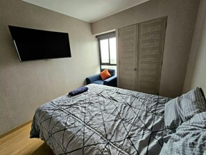 1 chambre, fer et planche à repasser, Wi-Fi gratuit, draps fournis