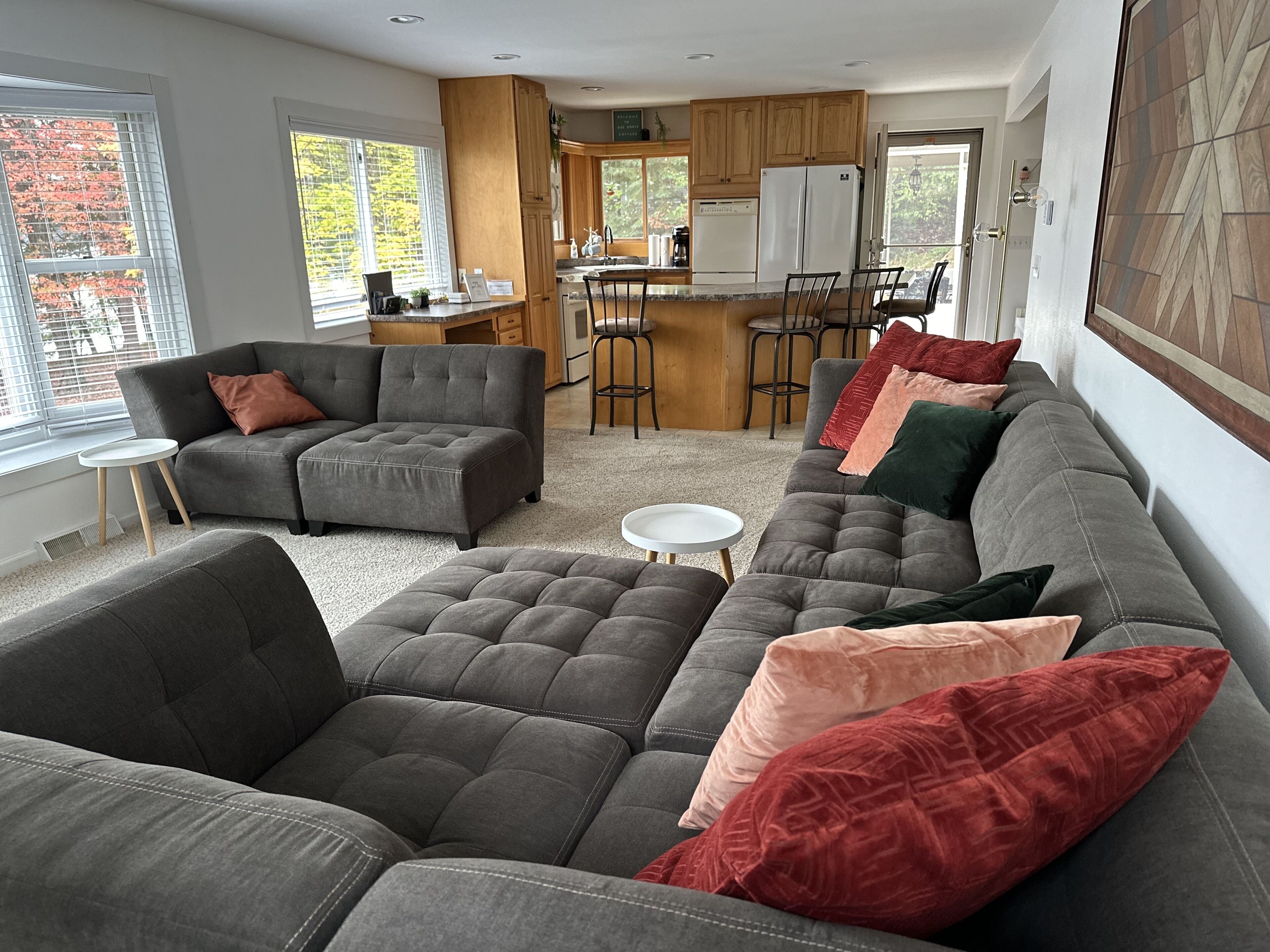 Een smart-tv en een open haard