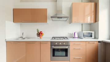 Lägenhet | Eget kök | Kylskåp, mikrovågsugn, ugn och vattenkokare