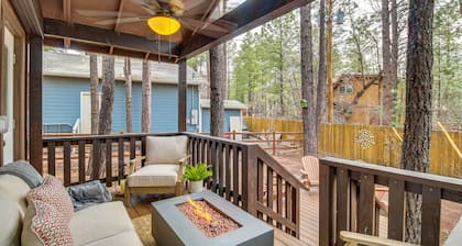Updated Deck & Fireside Table: Pinetop Cottage