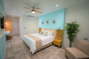 In-room safe, free WiFi, bed sheets - Bartolome Oceanfront Suites (Isla Mujeres)