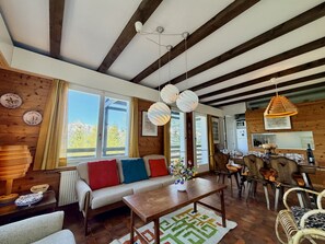 TV, fireplace, DVD player - Cache-Cache MOUNTAIN & QUIET chalet 10 pers (Veysonnaz)