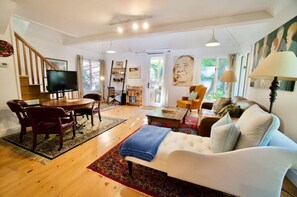 Living area - Tucked into the quiet woods of Sag Harbor. (Sag Harbor)