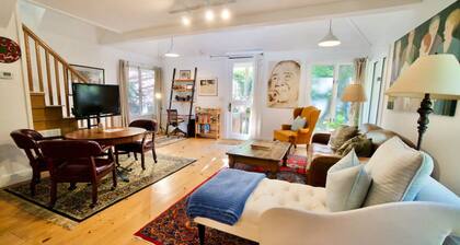 Tucked into the quiet woods of Sag Harbor.