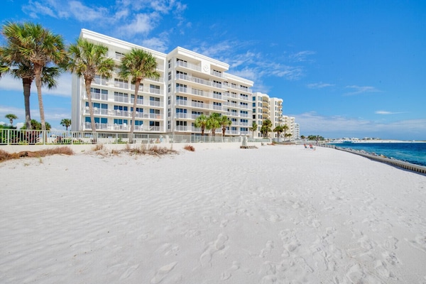 The beach and waterfront area are public and just a short walk to the sand