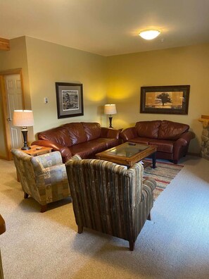 TV, fireplace, video games