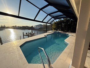 Outdoor pool, a heated pool - Specials Spring 2026,  Villa Francesca: Waterfront Paradise with Pool & Hot Tub (Cape Coral)