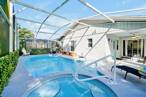 Una piscina riscaldata