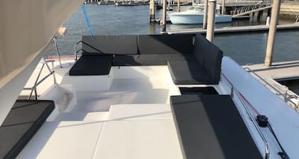 Luxurious Foutaine Pajot Saba 50 Catamaran. Six cabin, six bathroom layout.