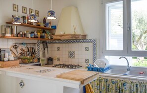 Køleskab, mikrobølgeovn, kogeplade, opvaskemaskine