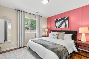 1 makuuhuone, silitysrauta/-lauta, ilmainen Wi-Fi, vuodevaatteet