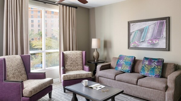 Flat-screen TV, video games, DVD player, ping pong