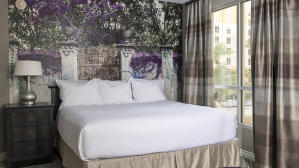 2 bedrooms, in-room safe, iron/ironing board, WiFi