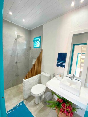 Towels, soap, shampoo