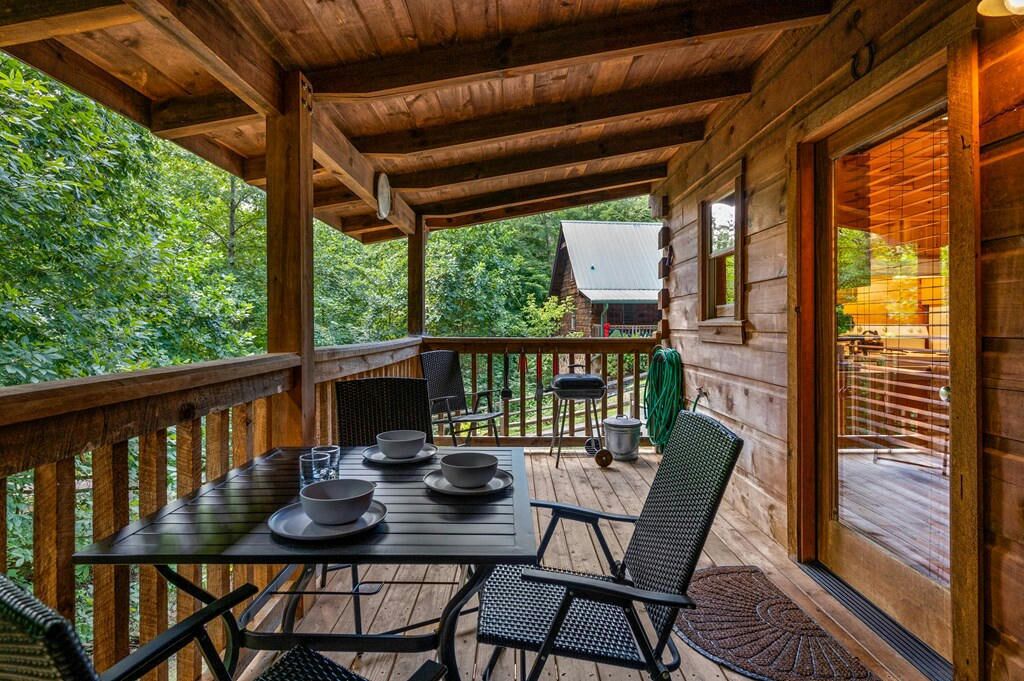 小屋, 1 张大床和 1 张沙发床, 热水浴缸 | 客房景观