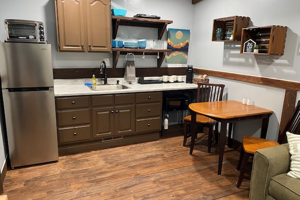 Open Kitchenette and Dining Area.