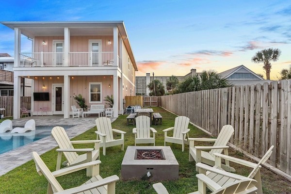 Chill by the fire pit under the stars—vacation nights just got better. - The Pinkshell - Panama City, FL