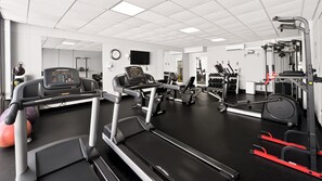 A gym with treadmills, weight machines, and exercise balls. - El Matador 114 - FREE TICKETS!! Your stay includes free tickets to many area attractions! (Fort Walton Beach)
