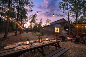 屋外ダイニングエリア