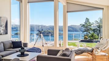 Una Smart TV, una chimenea