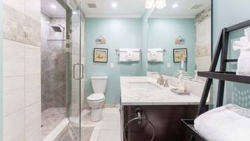 Shower, hair dryer
