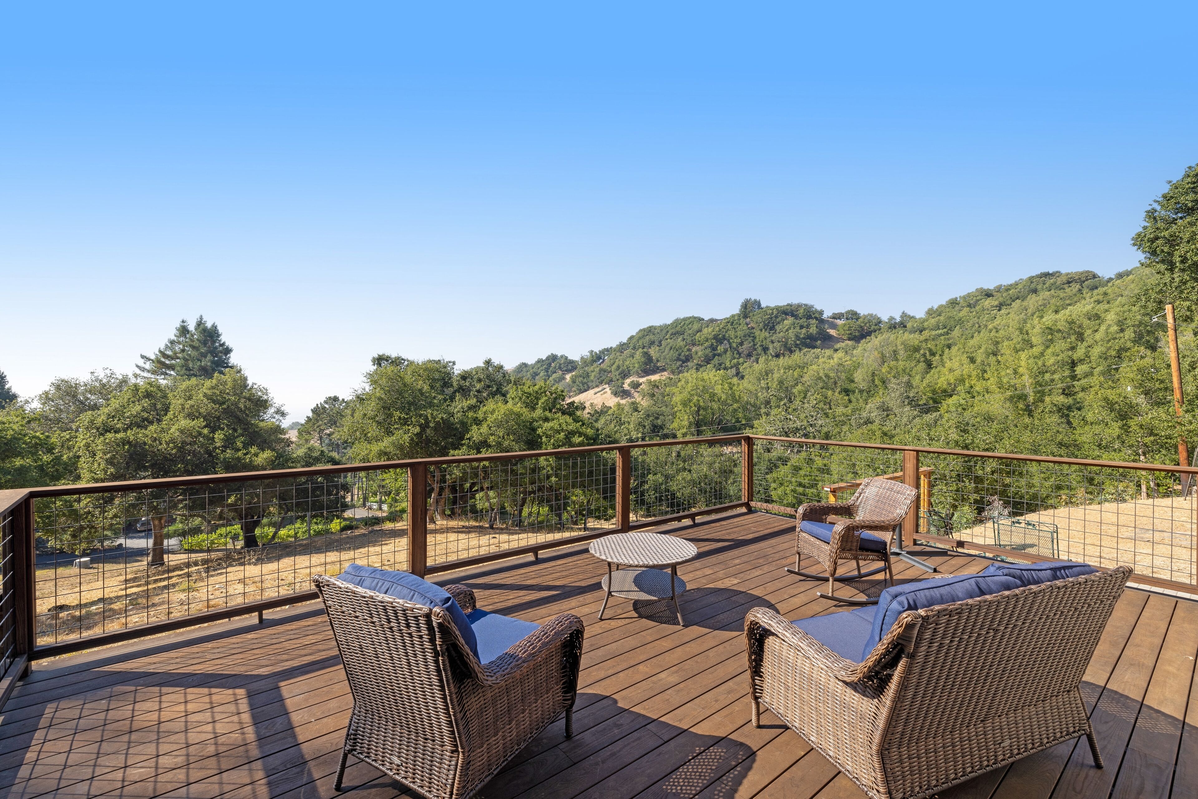 Charming home with amazing view, deck, & wood-burning fireplace