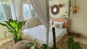 4 dormitorios, tabla de planchar con plancha, wifi y ropa de cama