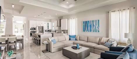 TV, table football, books, offices