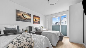 2 bedrooms, iron/ironing board, travel cot, free WiFi - Luna's Shelter - Infrarotsauna, Ebenerdig, Kamin, Terrasse, Hundefreundlich (Olpenitz)