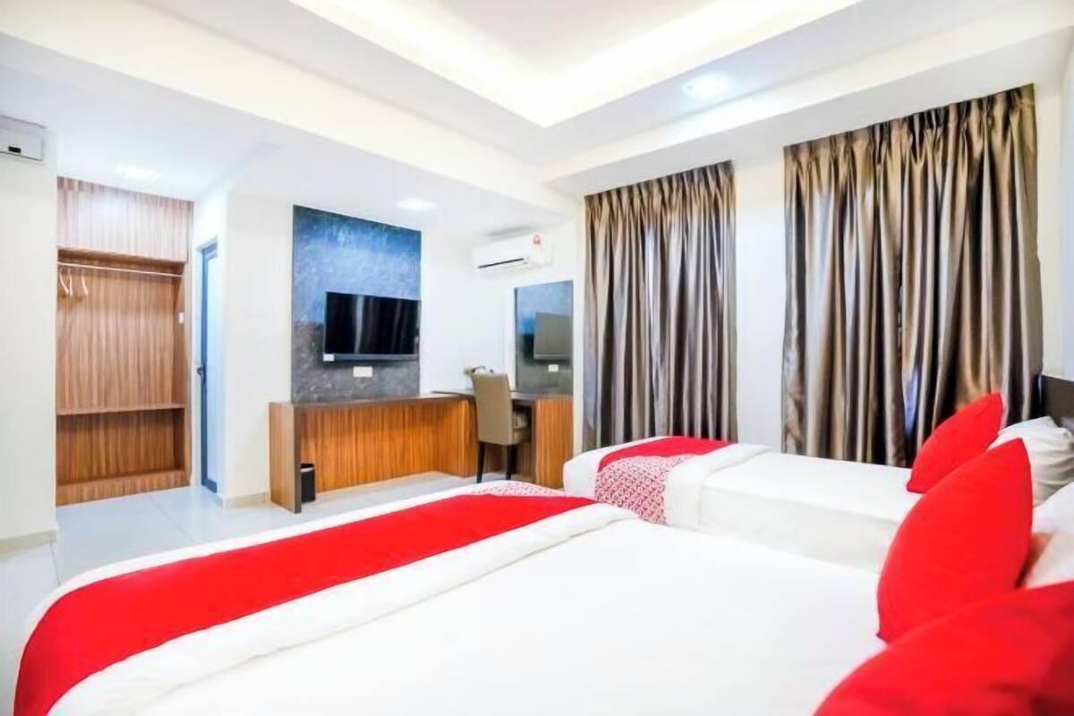 1 kamar tidur dan seprai linen