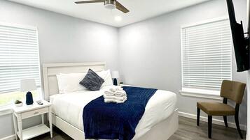 4 bedrooms, iron/ironing board, travel crib, WiFi