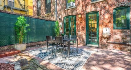 Family Brownstone with Private Backyard Near Subway