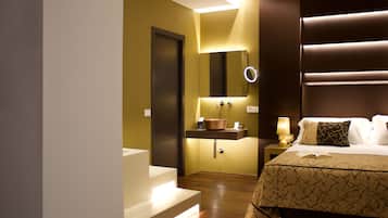 1 chambre, literie de qualité supérieure, couette en duvet d'oie