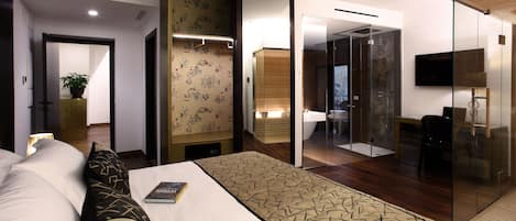 Literie de qualité, couette en duvet, minibar