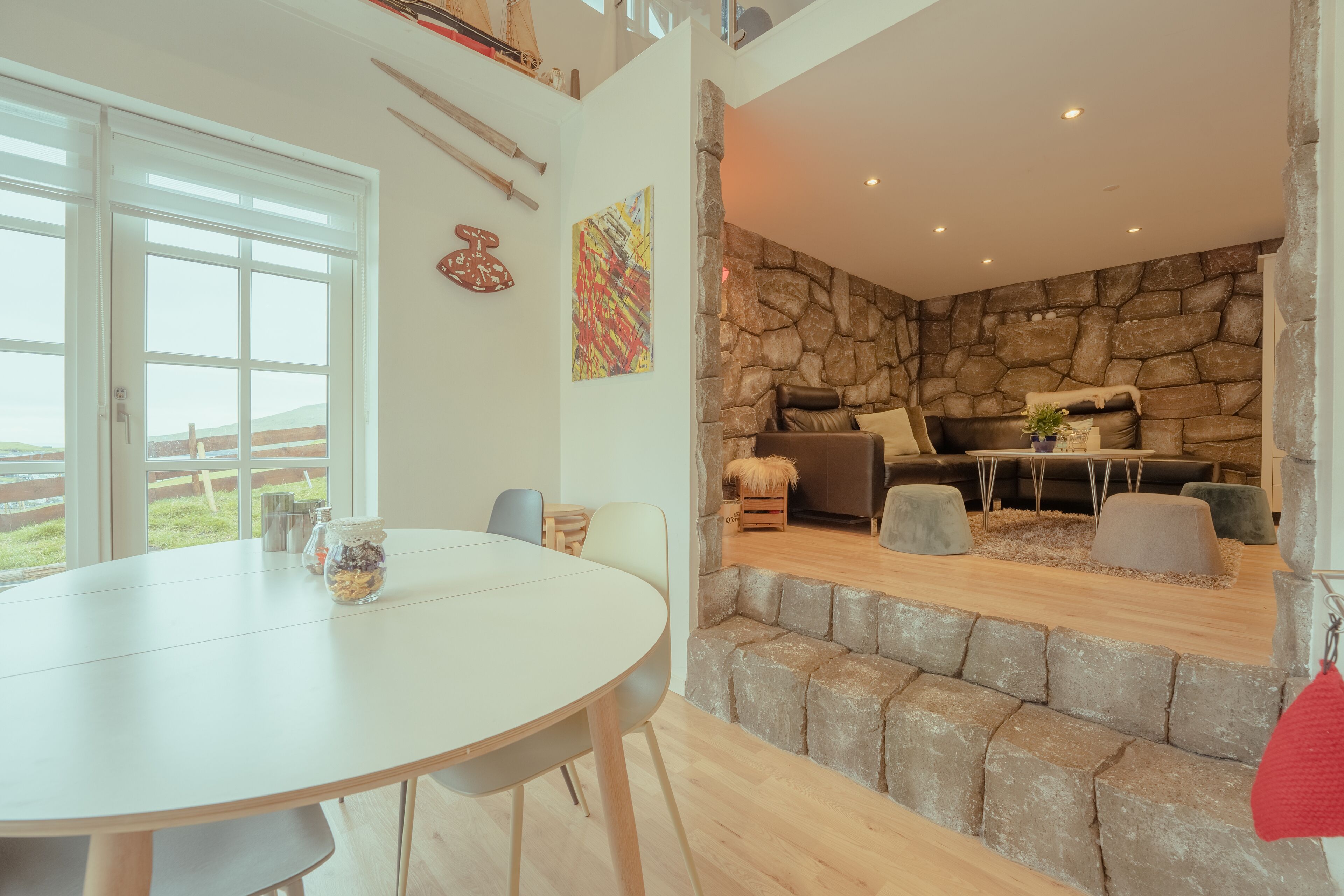Luxury House, 2 Bedrooms | Living area | 30-inch flat-screen TV with satellite channels