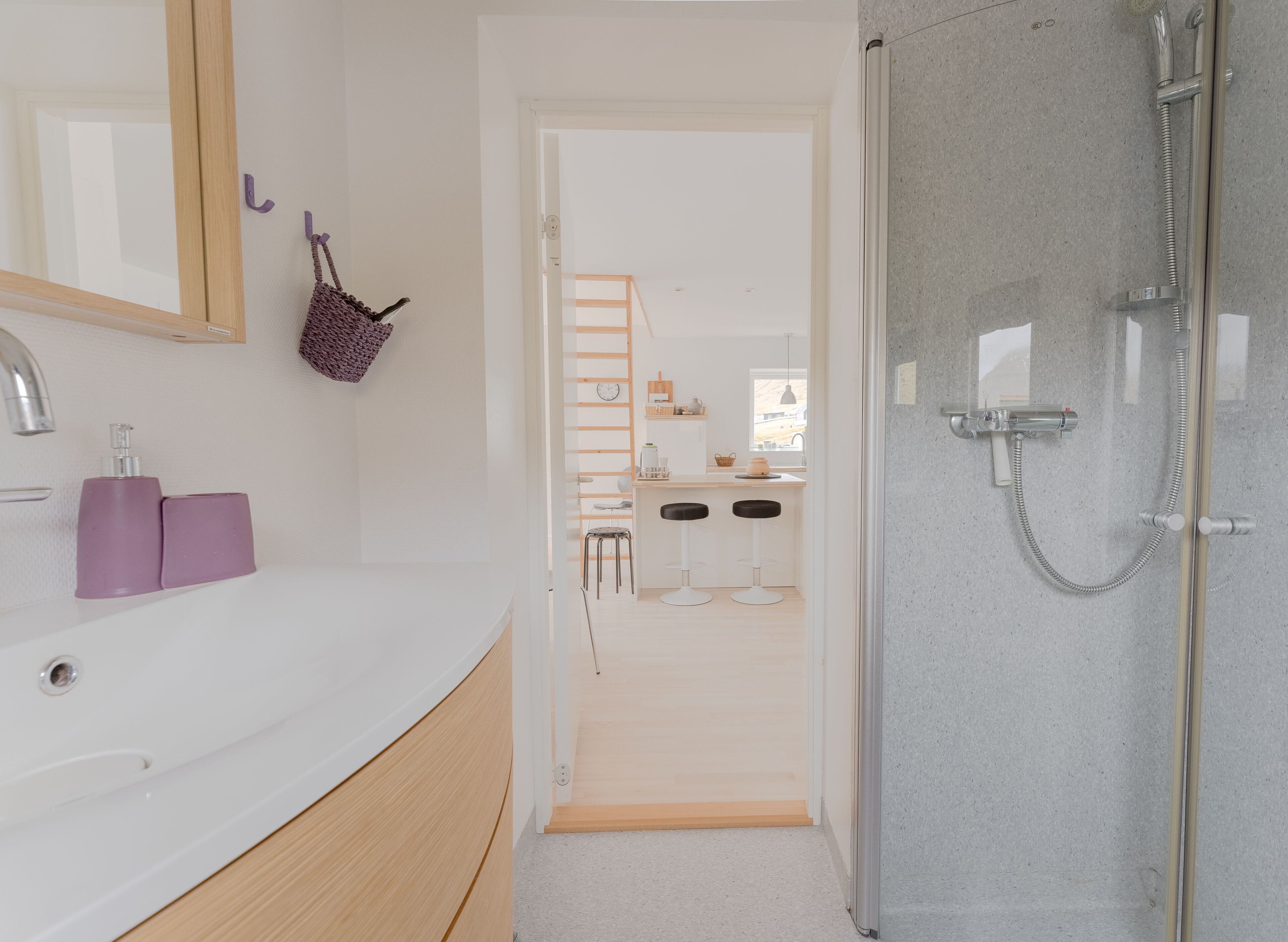 House | Bathroom | Shower, hair dryer, towels, soap