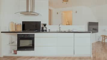 Standard Apartment, 2 Bedrooms | Private kitchen | Fridge, oven, stovetop, dishwasher