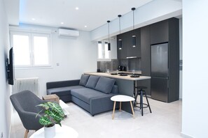 Apartment | Living area - Athenian Comfort Retreat near Panormou (Athens)