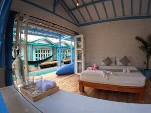 1 bedroom, Egyptian cotton sheets, premium bedding, down duvets - Casa Kapuas (Gili Trawangan)